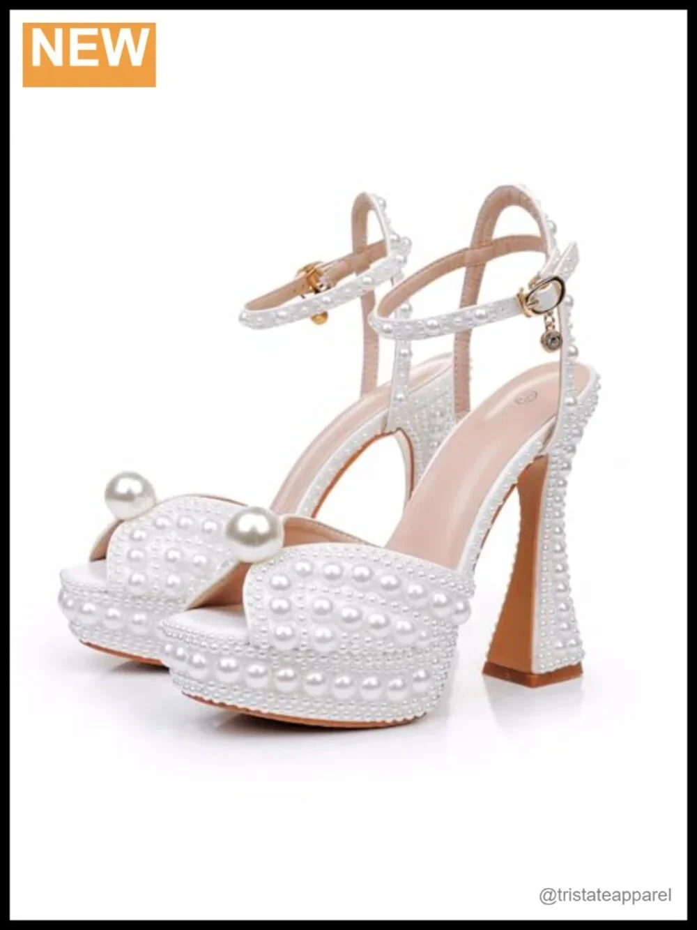 13cm Block Heel Platform Sandals Chunky Heel Round Toe Pumps Wedding Mary Jane